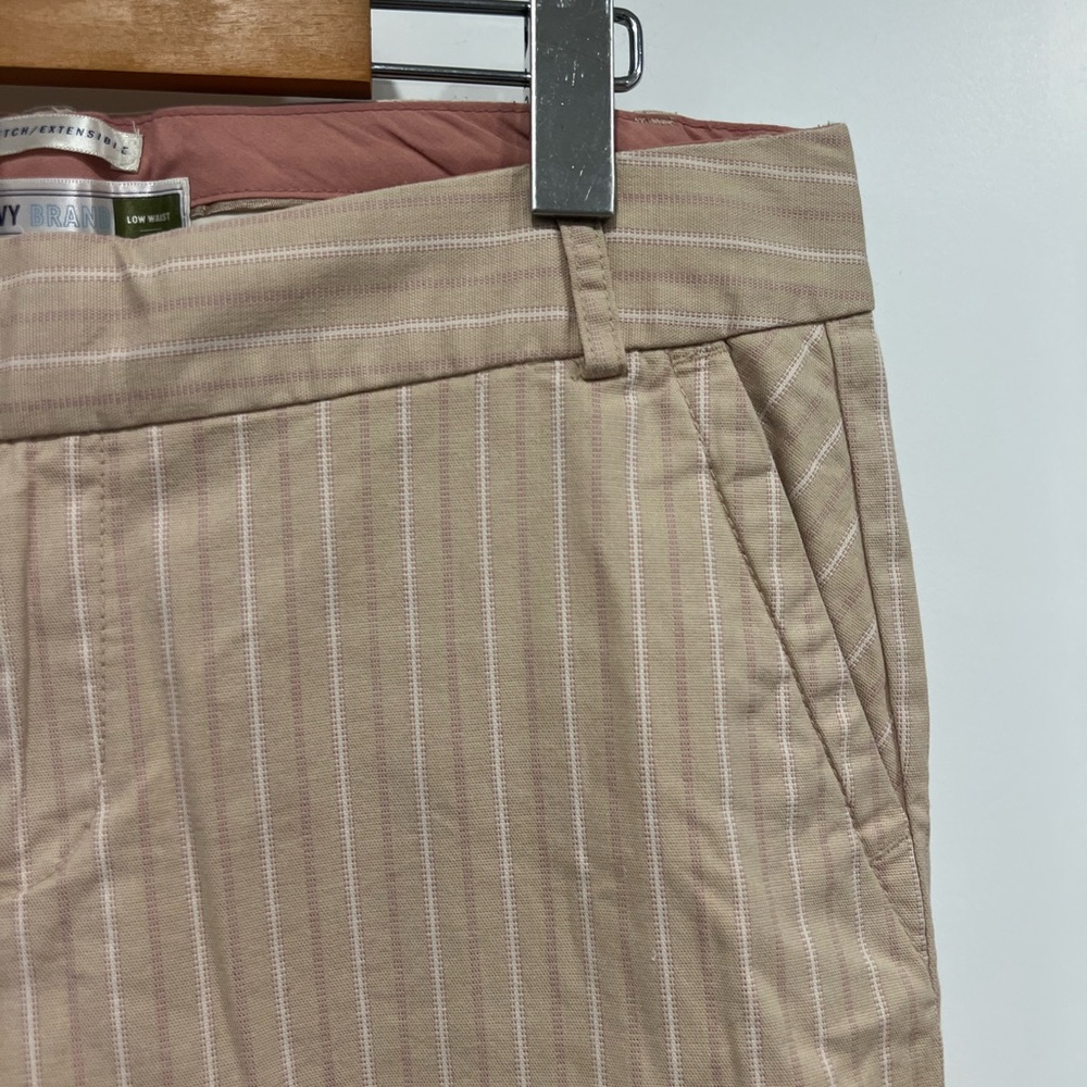Y2K Old Navy Beige & Pink Pinstriped Shorts Women’s - Picture 6 of 15